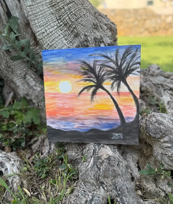 Painted with no purpose but presence. Resting on roots older than deadlines. A reminder that some things are just meant to be felt, not finished.